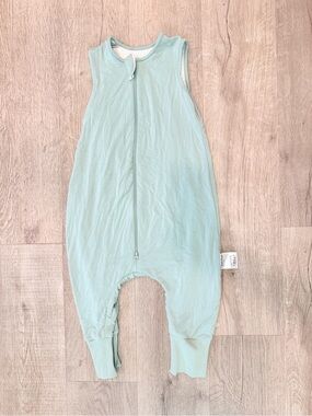 Bubble panda Bamboo Walker Sleep Sack with open feet full zip .5 tog large sage